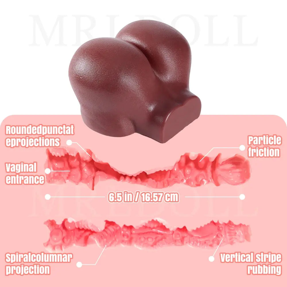 Image of Pandora:7.9KG Soft Black Buttocks Built-in Hymen Sex Torso MRLDOLL